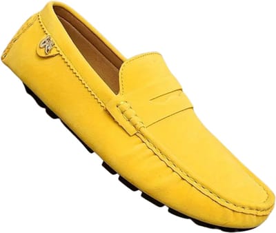 Bovista Loafers Dames - Met Hak - Damesschoenen - Instappers - Geel - Maat 35.5