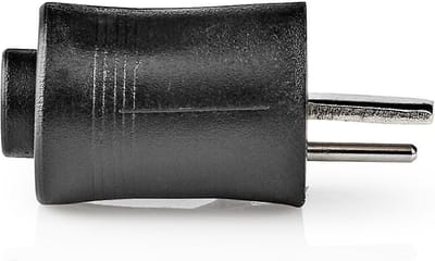 Nedis Speaker-Connector - Recht - Male - Vernikkeld - Chassis - Polyvinylchloride (PVC) - Zwart - 25 Stuks - Doos