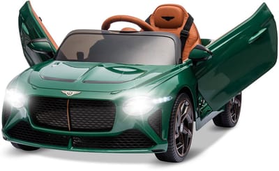 Danky Auto - Bentley Officiële Licentie - Elektrische Kinderauto 12V - Groen - Afstandsbediening - 3-8j