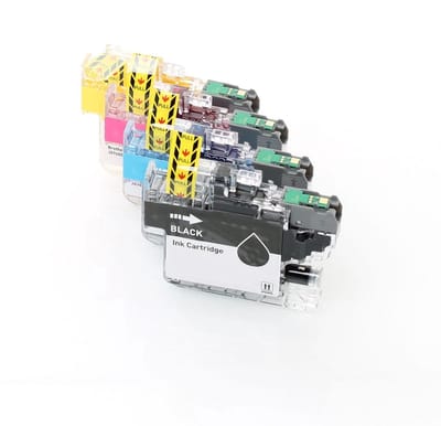 Brother LC521 - Inktcartridge Multipack 4-delig - 1x Zwart, 1x Cyaan, 1x Magenta, 1x Geel - Huismerk Compatible - Geschikt voor Brother DCP-J1260W Brother DCP-J1260DW Brother DCP-J1310DW Brother DCP-J1313DW Brother DCP-J136 Brother DCP-J1360DW