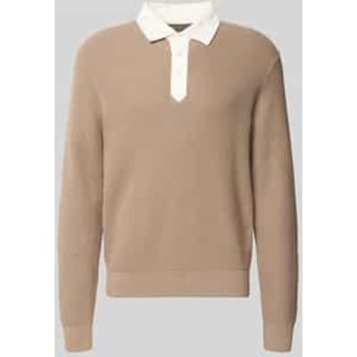 Regular fit pullover van mix van katoen en wol
