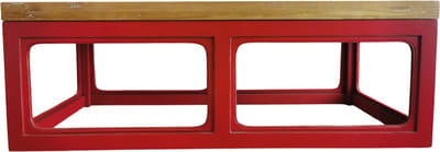 Fine Asianliving Japandi Salontafel Rood Massief Hout B130xD65xH45cm Chinese Meubels Oosterse Kast