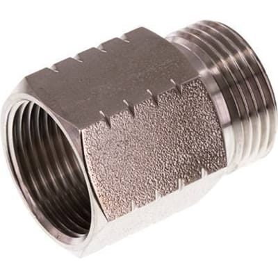 G 1'' x 1'' NPT M/F RVS Verloopring 40 Bar - Hydrauliek - FL2S-MF-ST-100GN