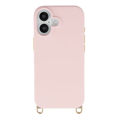 Selencia Hoesje - Geschikt voor iPhone 17 - Rivièra geschikt voor MagSafe Backcover met afneembare haakjes - Sorbet Pink