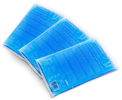 U-Sport Reusable Cold/Hot Pack - 16 x 26 cm - 3 stuks - Voordeelverpakking - Herbruikbaar Warmte/Koude Kompres - Groot