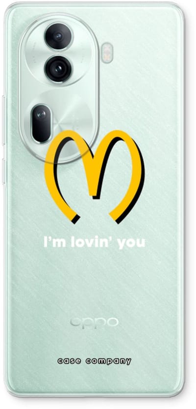 Case Company® - Hoesje geschikt voor Oppo Reno 11 Pro hoesje - I'm lovin' you - Soft Cover Telefoonhoesje - Bescherming aan alle Kanten en Schermrand
