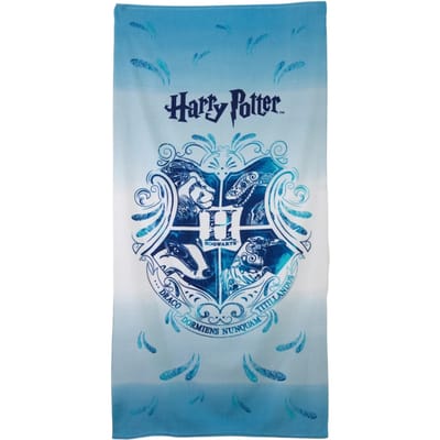 Harry Potter handdoek - strandlaken - blauw - wit - 70 x 140 cm