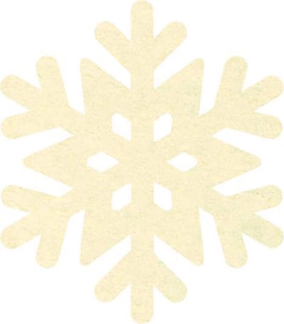 Sneeuwvlok 3 vilt onderzetters - Creme - 6 stuks - ø 10 cm - Kerst onderzetter - Tafeldecoratie - Glas onderzetter - Cadeau - Woondecoratie - Tafelbescherming - Onderzetters voor glazen - Keukenbenodigdheden - Woonaccessoires - Tafelaccessoires