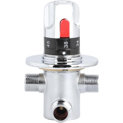 1 stuks Messing Thermostatische Warm/Koud Water Mengtemperatuurregeling Klep voor Huishoudelijke Waterverwarmer