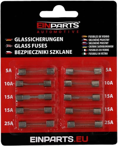 Einparts Automotive Epfuse35 Glaszekeringen 6X30Mm 250V 10 Stuks