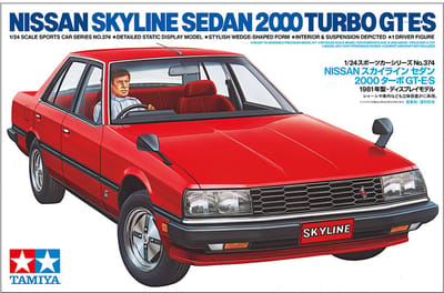 Tamiya Modelbouwpakket Auto - 24374 Nissan Skyline R30 Sedan 2000 Turbo GT-E.S - Auto Plastic - 1:24 - Modelbouw
