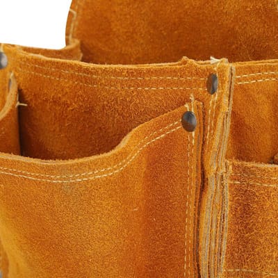 Dailygoods- Heuptas Gereedschap - Slijtvaste Gereedschapsriemtas - Dikke Koeienhuid - 4 Lagen Rundleer - Snijweerstand - Handig voor Houtbewerking - Gereedschapsriem
