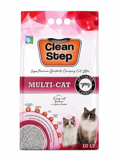 Jadawa - Clean Step 100% Natuurlijk (2x10 Liter) - Kattenbakvulling - Multi Cat voor alle Kattensoorten - 99.5 % Stofvrij kattengrind - Kattenbakvulling klontvormend