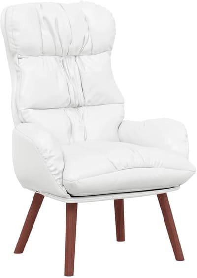 vidaXL - Fauteuil - Wit - 69 - x - 74 - x - 93 - cm - Kunstleer
