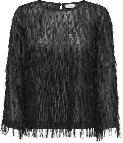 JDY - JDYFLEUR L/S O-NECK TOP WVN - Dames - Blouses
