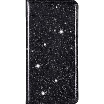 Comfycase iPhone 12 (Pro) Flash Powder Slim-Fit Flipcover Zwart