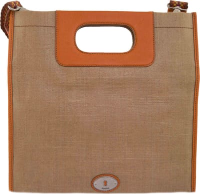 Fossil Wmns Schoudertas Key-per Slim Fold Bruine Tas - UNI