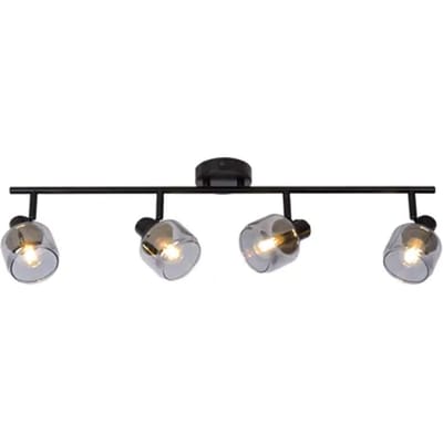 Lucide BJORN - Plafondspot (Plafondlamp) - 4xE14 - Zwart