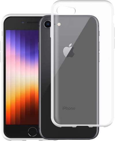 Just in Case hoesje geschikt voor iPhone SE (2022) Hoesje Siliconen - Flexibele Case - Transparant