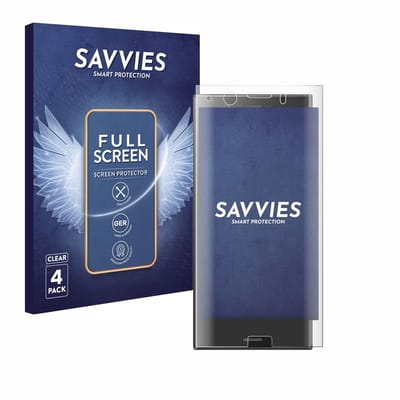 Savvies - Screenprotector voor Sony Xperia XZ1 Compact - Folie Beschermfolie transparant volledig dekking 4 Stuks