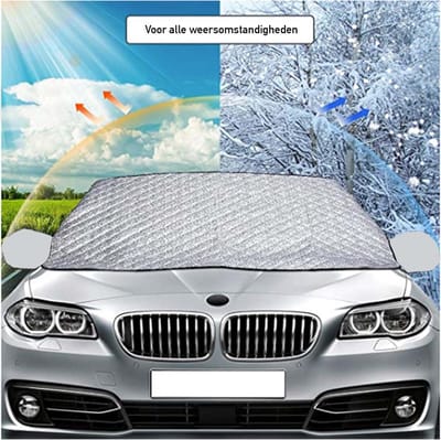 FSW-Products - 1 Stuk - Vriesdeken Auto - 170 x 70 CM - Sneeuw en Zon bestendig - Antivries Deken - Anti-ijsdeken - Anti-Vries Autoruit Deken Hoes Scherm Cover Afdekzeil Folie - Winterbescherming auto - Zonnescherm - Voorruitbeschermer Auto
