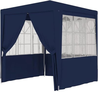 Partytent met zijwanden - Feesttent Tuin - Buitenfeesten Organiseren - Waterbestendig materiaal - 2 x 2 meter - Blauw