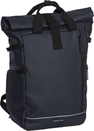 Daniel Ray Central Rolltop Laptoprugzak Waterproof XL - Spat Waterdicht - Marine Donker Blauw