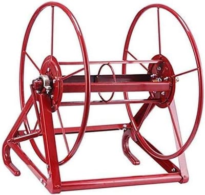 Metalen Slanghaspel - Slangopberger - Tuinonderhoud - Grote capaciteit - Tot 200 meter - Rood