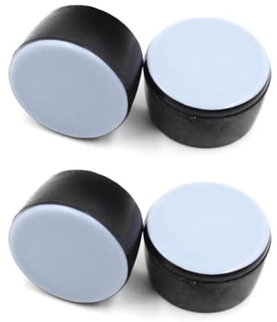 Stoeldoppen rond met PTFE glijvlak - 25 mm - 4 stuks