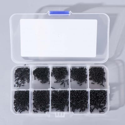 M1 M1.2 M1.4 M1.7 Zelfborende Schroeven Zwart Micro Kruis Phillips Laptop Schroeven Met Doos Koolstofstaal Computer Schroeven Houtbewerking