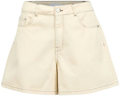 Object Objandrea Hw Shorts Jeans Dames - Broek - Ecru - Maat 34