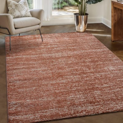 Relax Oslo - Laagpolig Effen Vloerkleed - Modern Tapijt - Terra Oranje- 80x150 CM