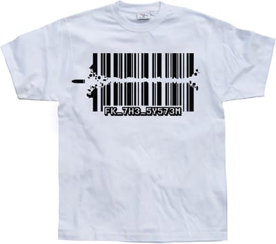 Hybris Fuck The System T-shirt SH-1-15235-H23-4