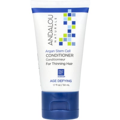 Andalou Naturals, Après-shampoing, Pour Cheveux Fins, Cellules Souches d'Argan, 1,7 fl oz (50 ml)