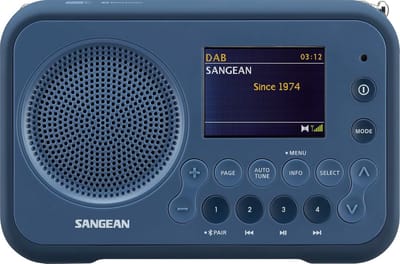 Draagbare Radio - Speaker Radio - Muziek Luisteren - Duidelijk LCD Scherm - Compact Formaat - Donkerblauw