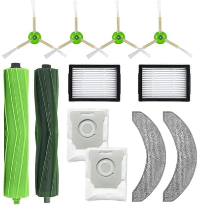 10-delige accessoireset compatibel met iRobot Roomba Combo J7+ met borstels, filters en dweildoeken