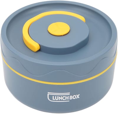 Dailygoods- Lunchbox RVS - Thermische Container voor Eten - Ideaal voor Werk/School - Veilig en Duurzaam - Gemakkelijk Mee te Nemen - Ronde Vorm