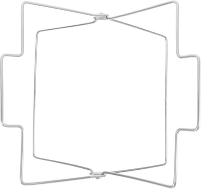 Afvalzakhouder Metaal - Vuilniszakrek - Keuken Afval - Roestvrij Staal - 33x23x23cm - Zilver