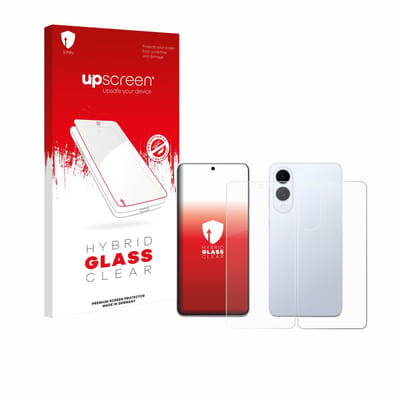 upscreen - Screenprotector voor Samsung Galaxy S25 Edge (Voor+Achter) - Folie Beschermfolie Beschermglas transparant