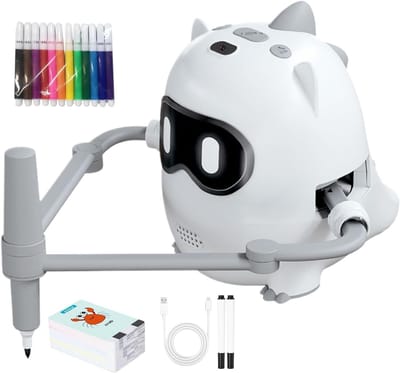 Tekenprojector Kinderen - Educatief Speelgoed - Creatief Tekenen - Interactieve Stembegeleiding - 19x14x155 cm - Wit