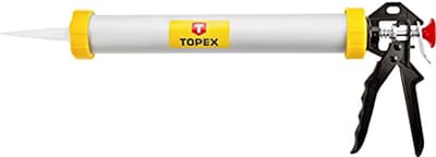 Cartridingspistool voor pakkingcartridges - 600 ml, stalen en aluminium constructie, ideale gereedschap voor doe-het-zelvers