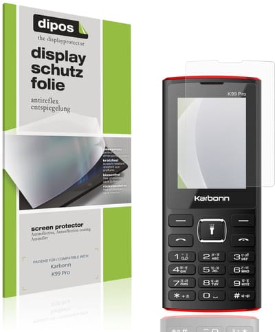dipos – 4x Matte Beschermfolie geschikt voor Karbonn K99 Pro | Krasbestendige & antireflecterende Screenprotector Ultra-Thin