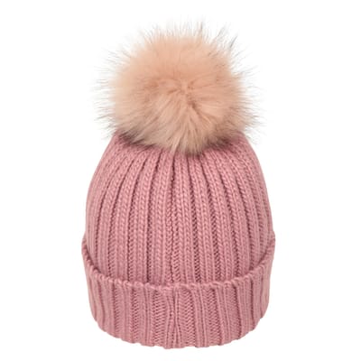 Mountain Warehouse Dames/Dames Geneva Borg gevoerde muts (Lichtroze)