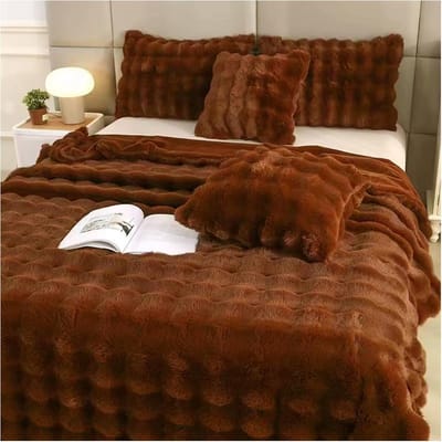 Zachte Omkeerbare Deken - Luxe Decoratieve Plaid voor Woonkamer, Slaapkamer, Tuin en Buiten