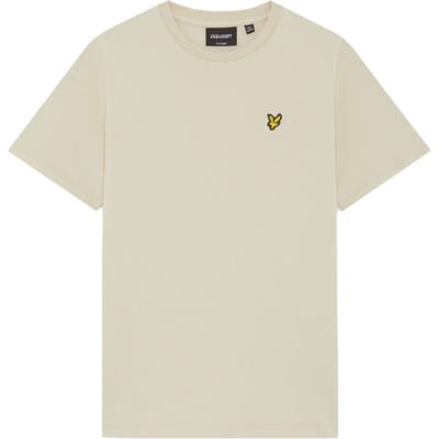Lyle & Scott Plain T-shirt Polo's & T-shirts Jongens - Polo shirt - Zand - Maat 134/140