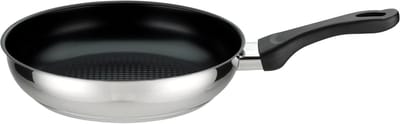 Wokpan van Roestvrij Staal 28 cm - Keramische Afwerking en Honingraatbodem voor Optimaal Koken