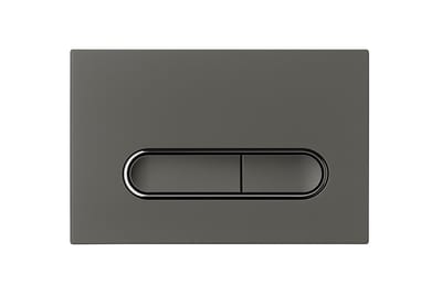 Profielenloods - Bedieningspaneel gun metal chroom - Passend op Geberit up 300 up320 up720 - Ovaal