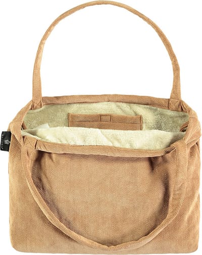 Wallabag - Tote Bag - Luiertas - Shopper - Mom Bag Structure Corduroy Brown