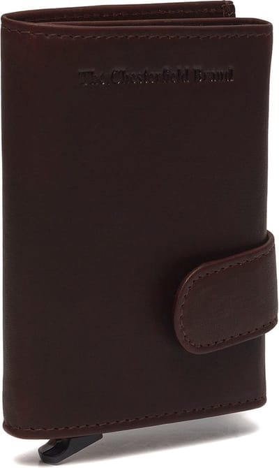 The Chesterfield Brand Kaarthoes Frankfurt Cardholder Brown Donkerbruin