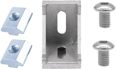 Aluminium Profiel Hoekverbindingen - Verbindingsstukken - 3D Printer Bouw - Stevige Constructies - 40x40mm - Zilver